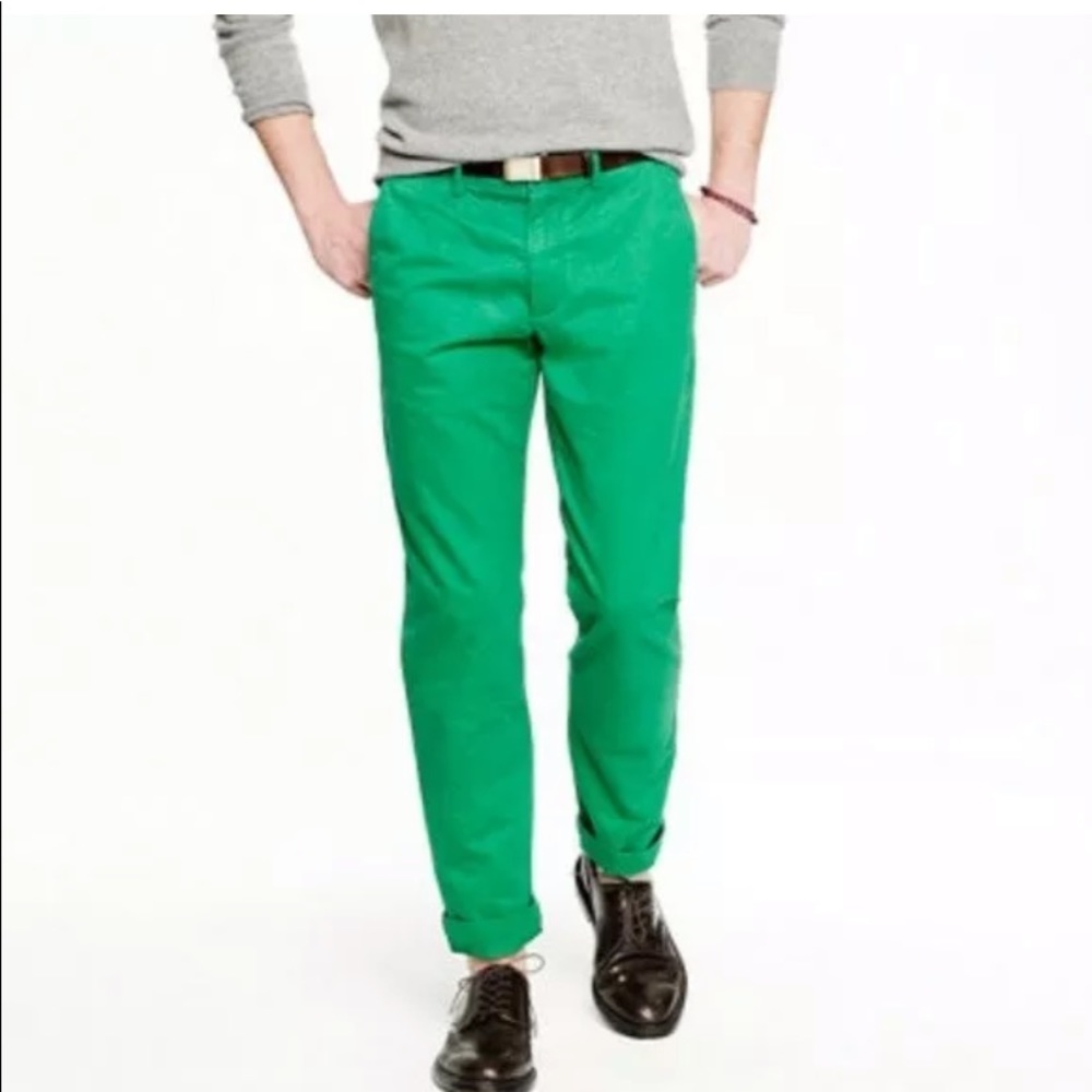 Men’s J. Crew urban slim chino kelly green 32x30